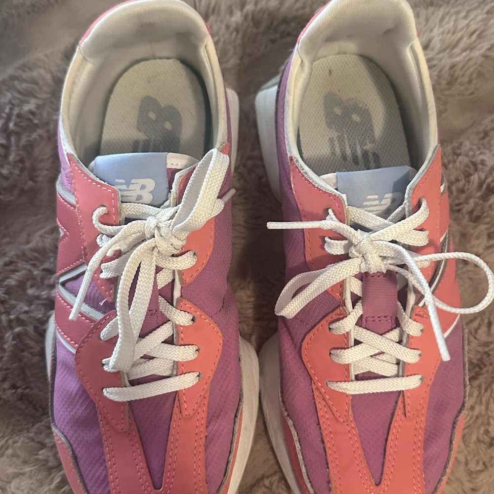 New Balance Women's Vibrant Orange and Purple Sneakers - Picture 4 of 8